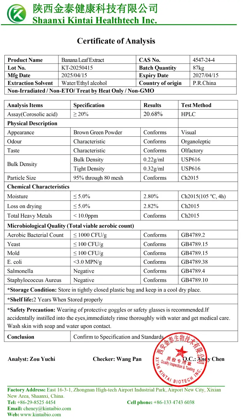 KINTAI Corosolic Acid KINTAI Corosolic Acid