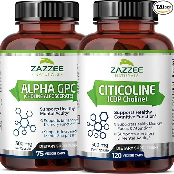 Alpha-GPC and CDP-Choline (Citicoline) Supplements