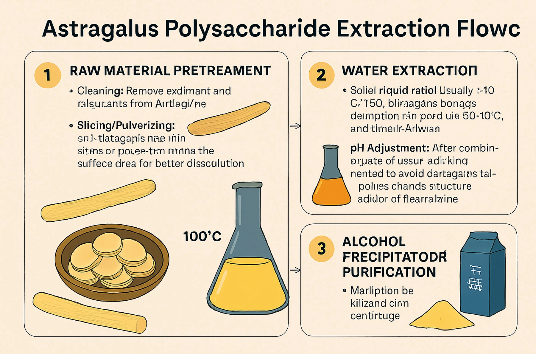 astragalus polysaccharide powder manufacture process