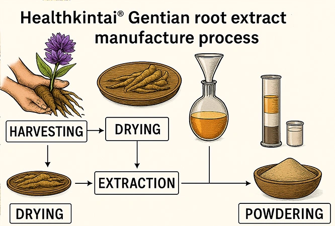 KINTAI Gentian Root Extract Powder KINTAI Gentian Root Extract Powder