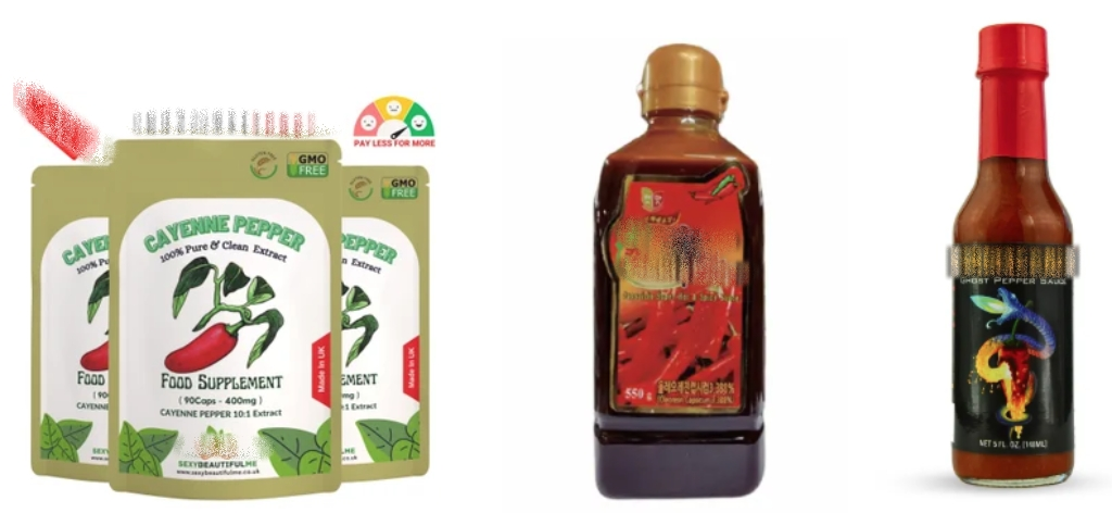 Capsaicin extract for foods