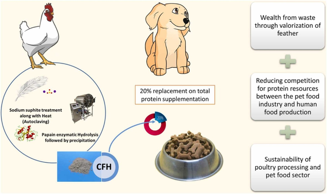 Hydrolyzed keratinused in animal food Hydrolyzed keratinused in animal food