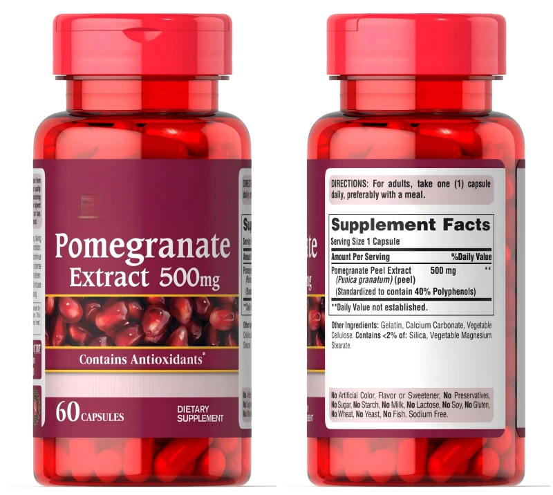 pomegranate peel extract capsules pomegranate peel extract capsules